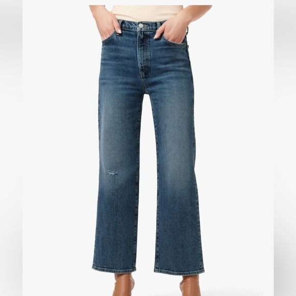 Joe's Jeans Denim - Joe's Jeans The Blake: Piazza Grind Wide Leg High Rise Crop